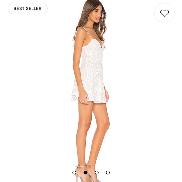 Revolve - mini white sequin dress - superdown - Picture 2 of 7